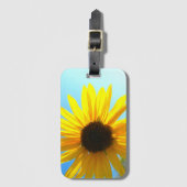 Gelbe Blume Gepäckanhänger (Vorderseite Vertikal)