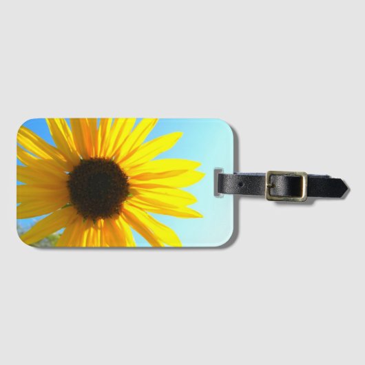 Gelbe Blume Gepäckanhänger (Vorderseite (Horizontal))