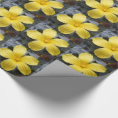 Gelbe Blume Geschenkpapier (Ecke)