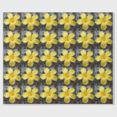 Gelbe Blume Geschenkpapier (Flach)