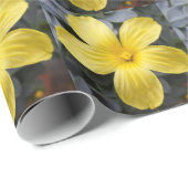 Gelbe Blume Geschenkpapier (Rolleneckpunkt)