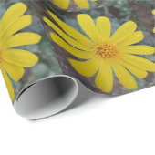 Gelbe Blume Geschenkpapier (Rolleneckpunkt)