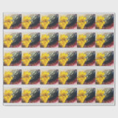 Gelbe Blume Geschenkpapier (Flach)