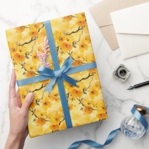 Gelbe Blume Geschenkpapier