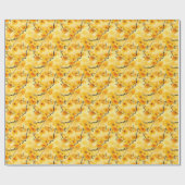 Gelbe Blume Geschenkpapier (Flach)