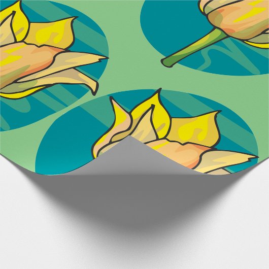 Gelbe Blume Geschenkpapier