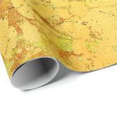 Gelbe Blume Geschenkpapier (Rolleneckpunkt)