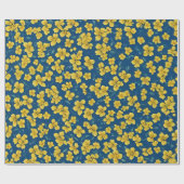 Gelbe Blume Geschenkpapier (Flach)