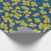 Gelbe Blume Geschenkpapier (Ecke)
