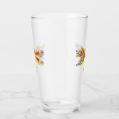 Gelbe Blume Glas (Rechts)