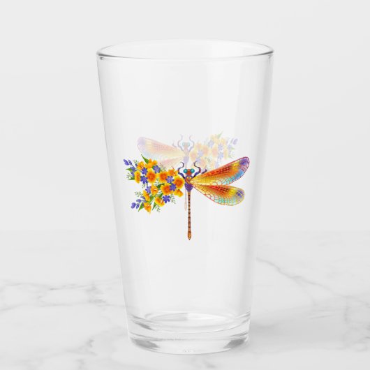 Gelbe Blume Glas (Vorderseite)