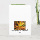 Gelbe Blume Glückliche Geburtstagskarte Karte (Rückseite)