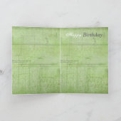 Gelbe Blume Glückliche Geburtstagskarte Karte (Innenseite)