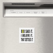 Gelbe Blume, Gott hat es gesagt! Magnet (In Situ (Geschirrspüler))