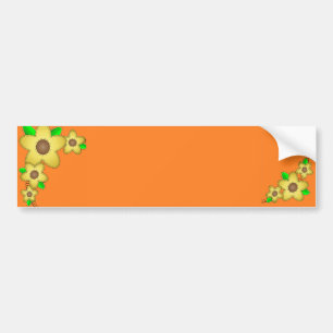 Gelbe Blume Hintergrund Autoaufkleber