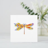 Gelbe Blume Hinweiskarte (Stehend Vorderseite)