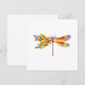 Gelbe Blume Hinweiskarte (Vorne/Hinten)