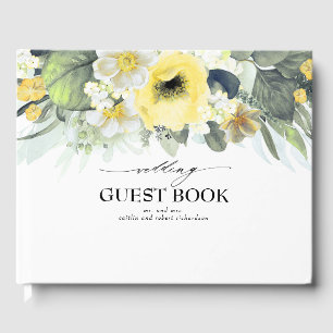 Gelbe Blume Hochzeit Gästebuch