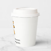 Gelbe Blume in Orangetönen Pappbecher (Links)