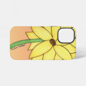 Gelbe Blume iPhone Hülle (Rückseite (Horizontal))