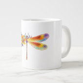 Gelbe Blume Jumbo-Tasse (Vorderseite Rechts)