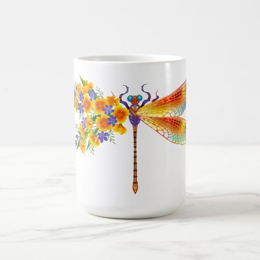 Gelbe Blume Kaffeetasse (Mittel)