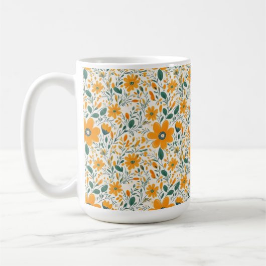 Gelbe Blume Kaffeetasse (Links)
