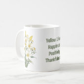 Gelbe Blume Kaffeetasse (Vorderseite Links)