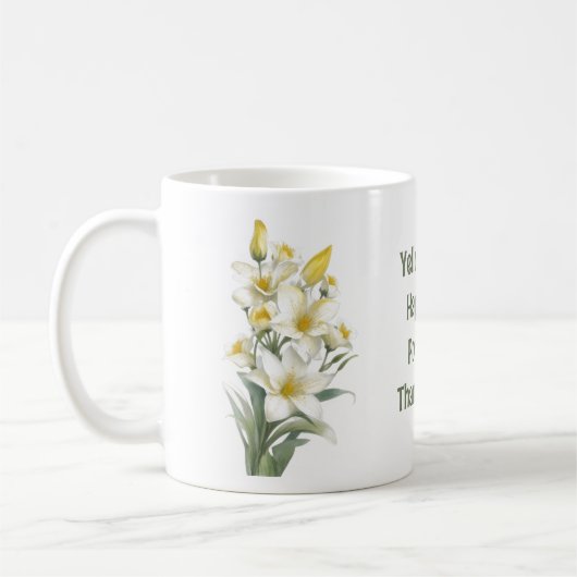 Gelbe Blume Kaffeetasse (Links)