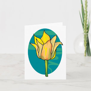 Gelbe Blume Karte