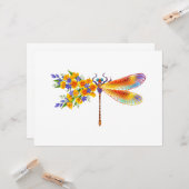 Gelbe Blume Karte (Vorderseite/Rückseite Beispiel)