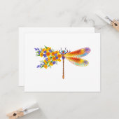 Gelbe Blume Karte (Vorderseite/Rückseite Beispiel)