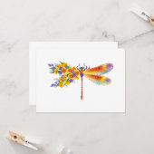 Gelbe Blume Karte (Vorderseite/Rückseite Beispiel)