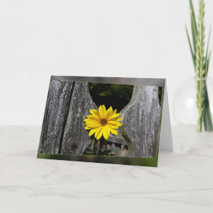 Gelbe Blume Karte