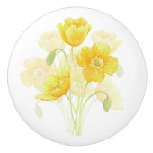Gelbe Blume Keramik Keramikknauf (Vorderseite)