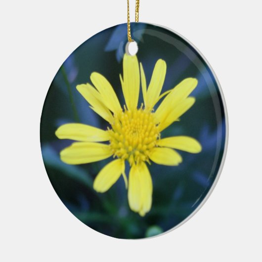 gelbe Blume Keramik Ornament (Links)