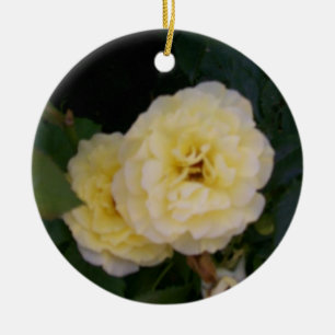 Gelbe Blume Keramikornament