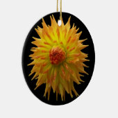 Gelbe Blume Keramikornament (Rechts)