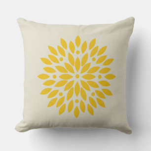 GELBE BLUME KISSEN