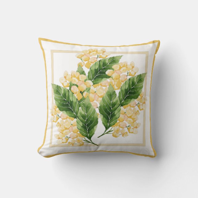 Gelbe Blume Kissen (Vorderseite)