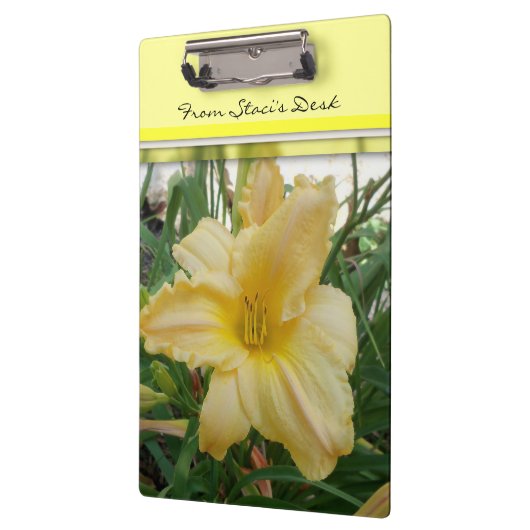 Gelbe Blume Klemmbrett (Links)