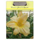 Gelbe Blume Klemmbrett (Vorderseite)