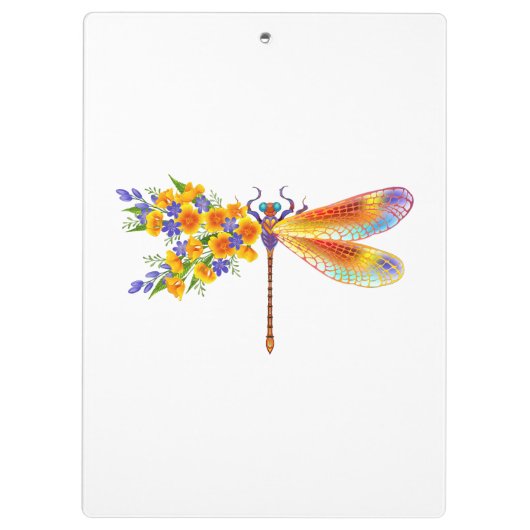 Gelbe Blume Klemmbrett (Rückseite)