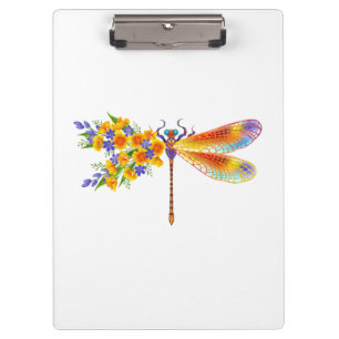 Gelbe Blume Klemmbrett