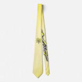 Gelbe Blume Krawatte (Vorderseite)
