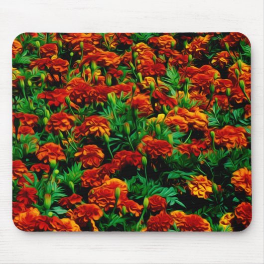 Gelbe Blume Landschaft Mousepad (Vorne)