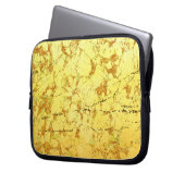 Gelbe Blume Laptopschutzhülle (Vorderseite Links)