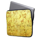 Gelbe Blume Laptopschutzhülle (Vorderseite Links)