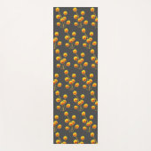 Gelbe Blume lebhafte, energetische Kunst Yogamatte (Vorderseite)