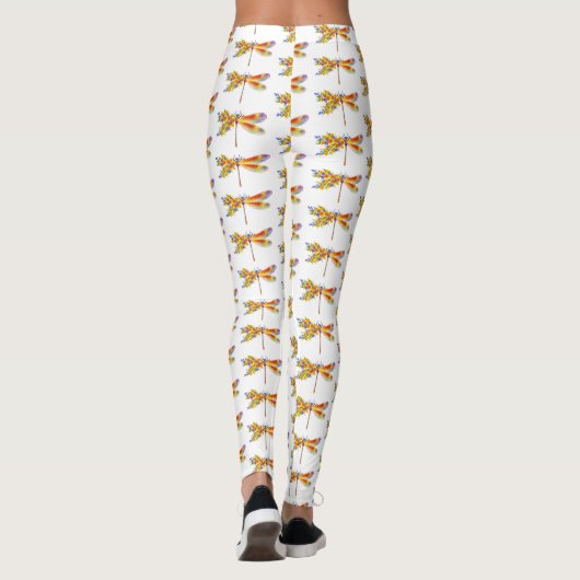 Gelbe Blume Leggings (Rückseite)
